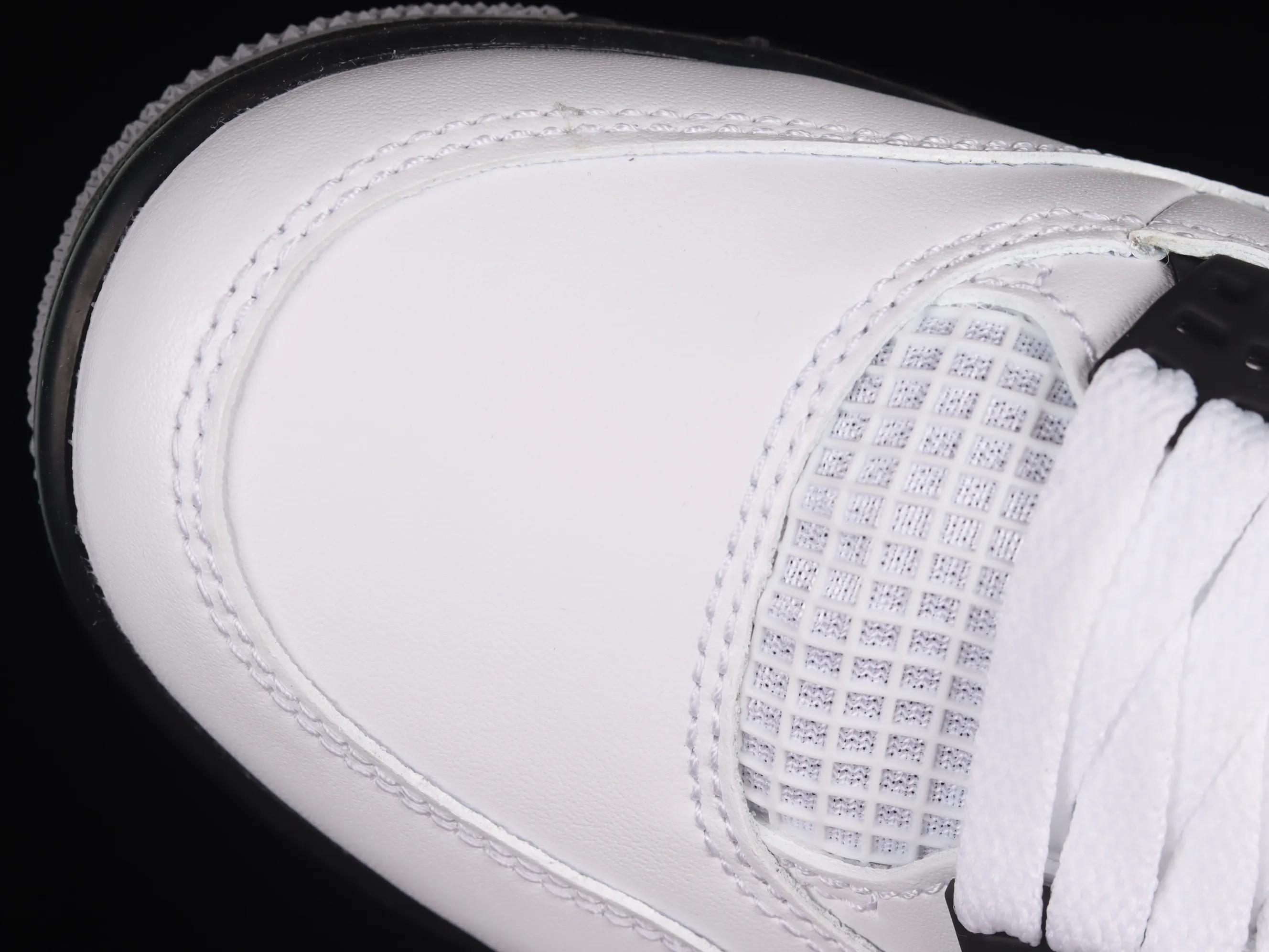 All categories Air Jordan Jordan series basketball shoes Air Jordan 4 X version Air Jordan 4 Retro "White Black" AJ4 Joe 4 white black cement 308497-103
